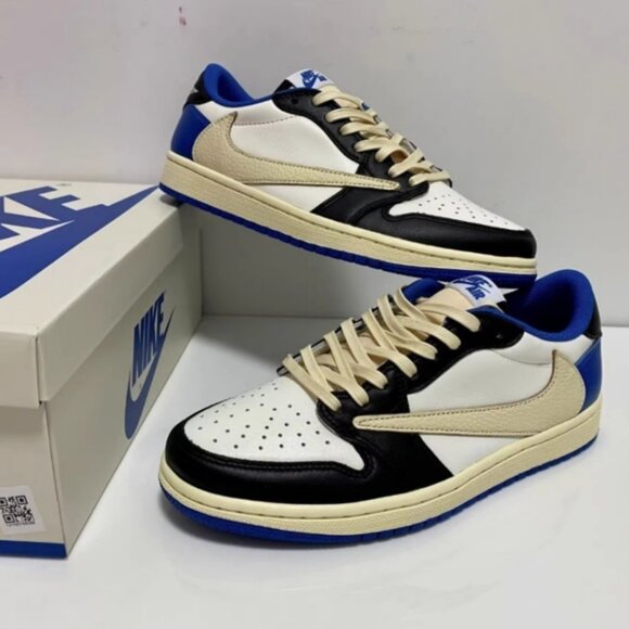 Jordan 1 low Nike travis scott x fragment sneakers - Picture 1 of 7